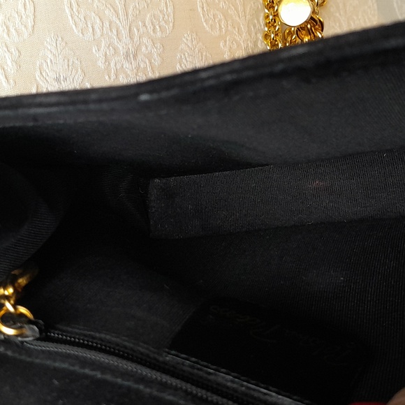 Paloma Picasso  Vintage Suede Chain Cross body Bag! - Picture 7 of 15